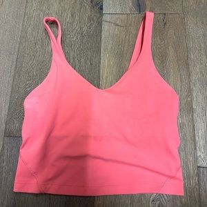 This pink lululemon align tank top is a size 2 and in great condition